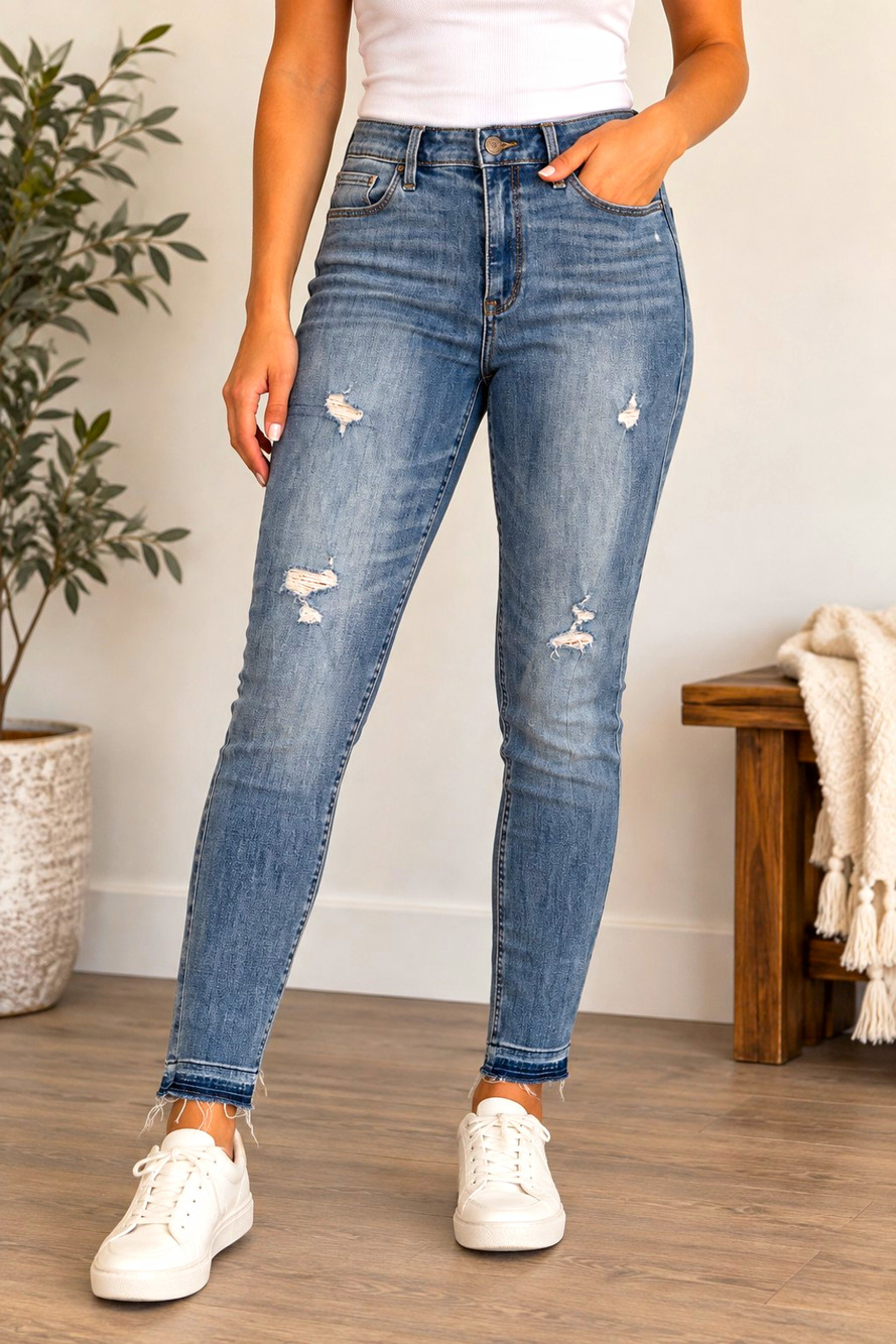 Hollister Womens 11R W30 L30 Ultra High Rise Extreme Skinny Jeans Distressed